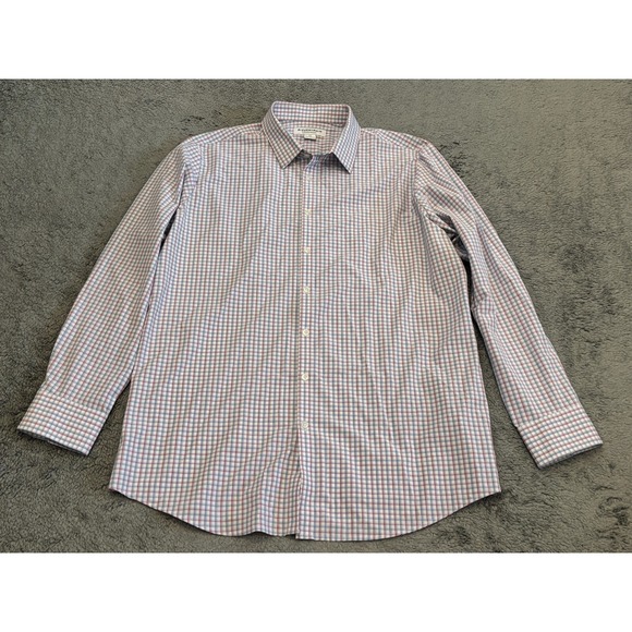 Mizzen+Main Other - Mizzen + Main Shirt Classic Fit Checked Long Sleeve Performance Menswear Sz 2XL